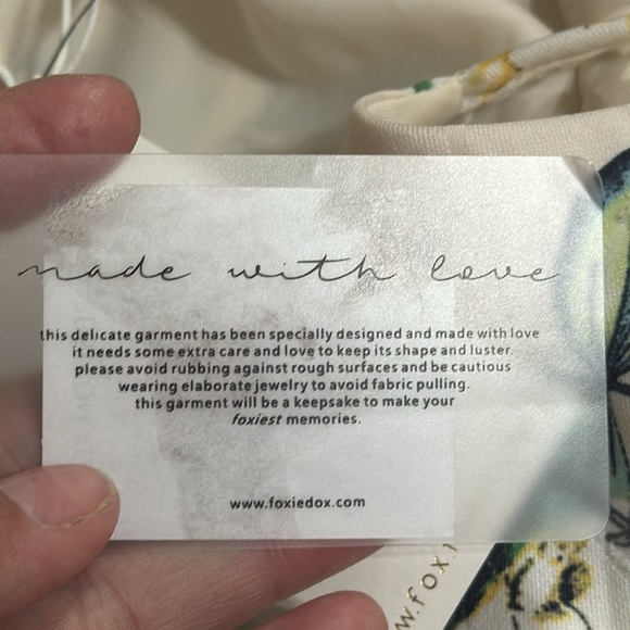 (T6) NEW Foxiedox Ressie Blue Floral Dress with Ruffles Size S - Picture 14 of 16